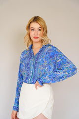 Printed Satin Shirt