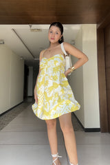 Printed Balloon Dress