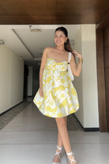 Printed Balloon Dress