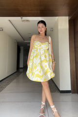 Printed Balloon Dress